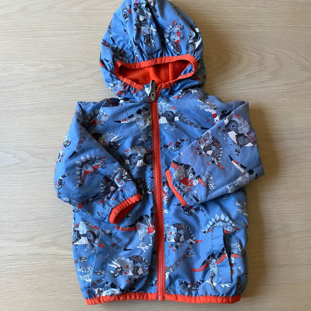 Hatley size 2 rain coat insulated, fleece lined